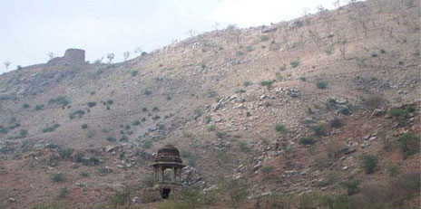 Bare hillsides - deforestation and erosion Bare hillsides - deforestation and erosion
